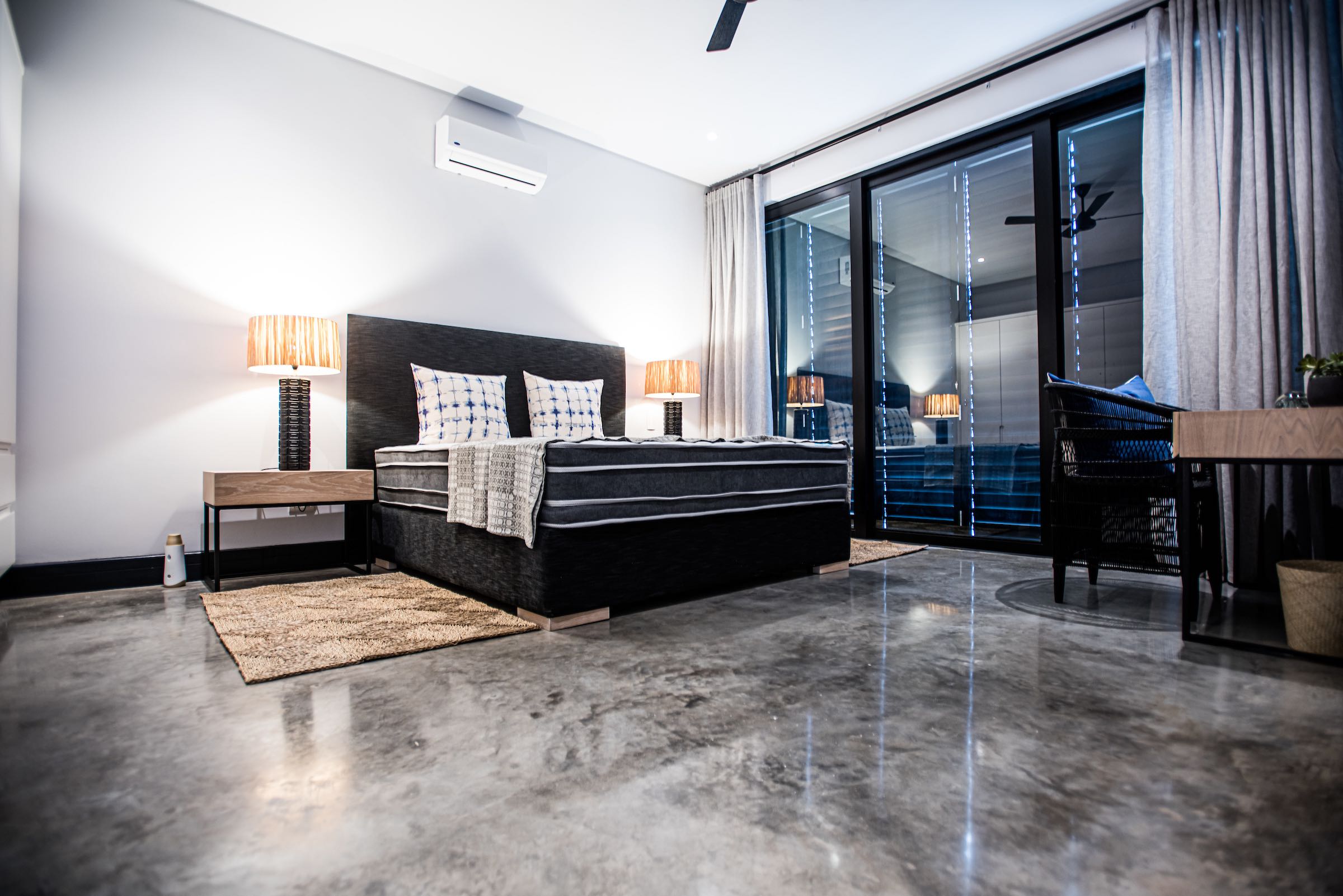 high gloss chemical polish concrete floor